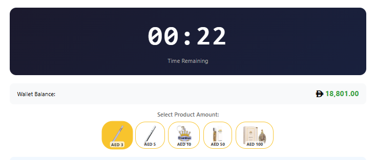 Timer and Product Selection